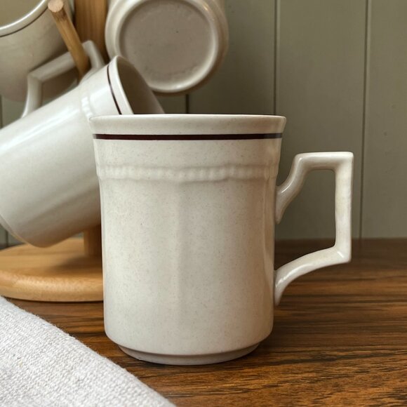 Kensington Handcrafted England Ironstone 4 Mugs - Picture 5 of 15